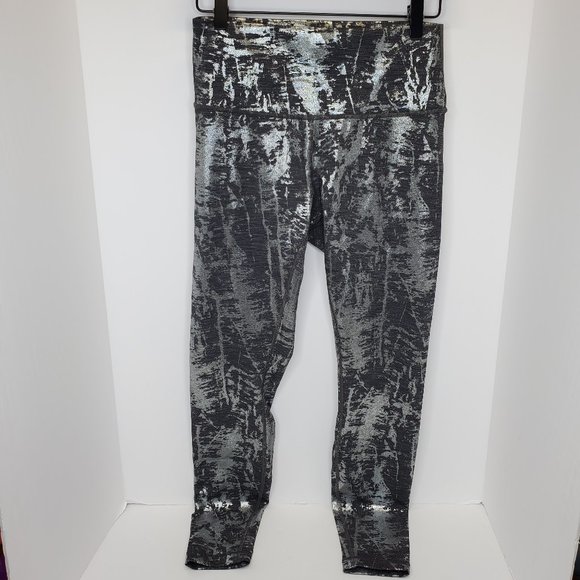 Lululemon Wunder Under Tight Legging 28” HR Sz 8 Crinkle Heather Brindle Foil - Picture 2 of 16